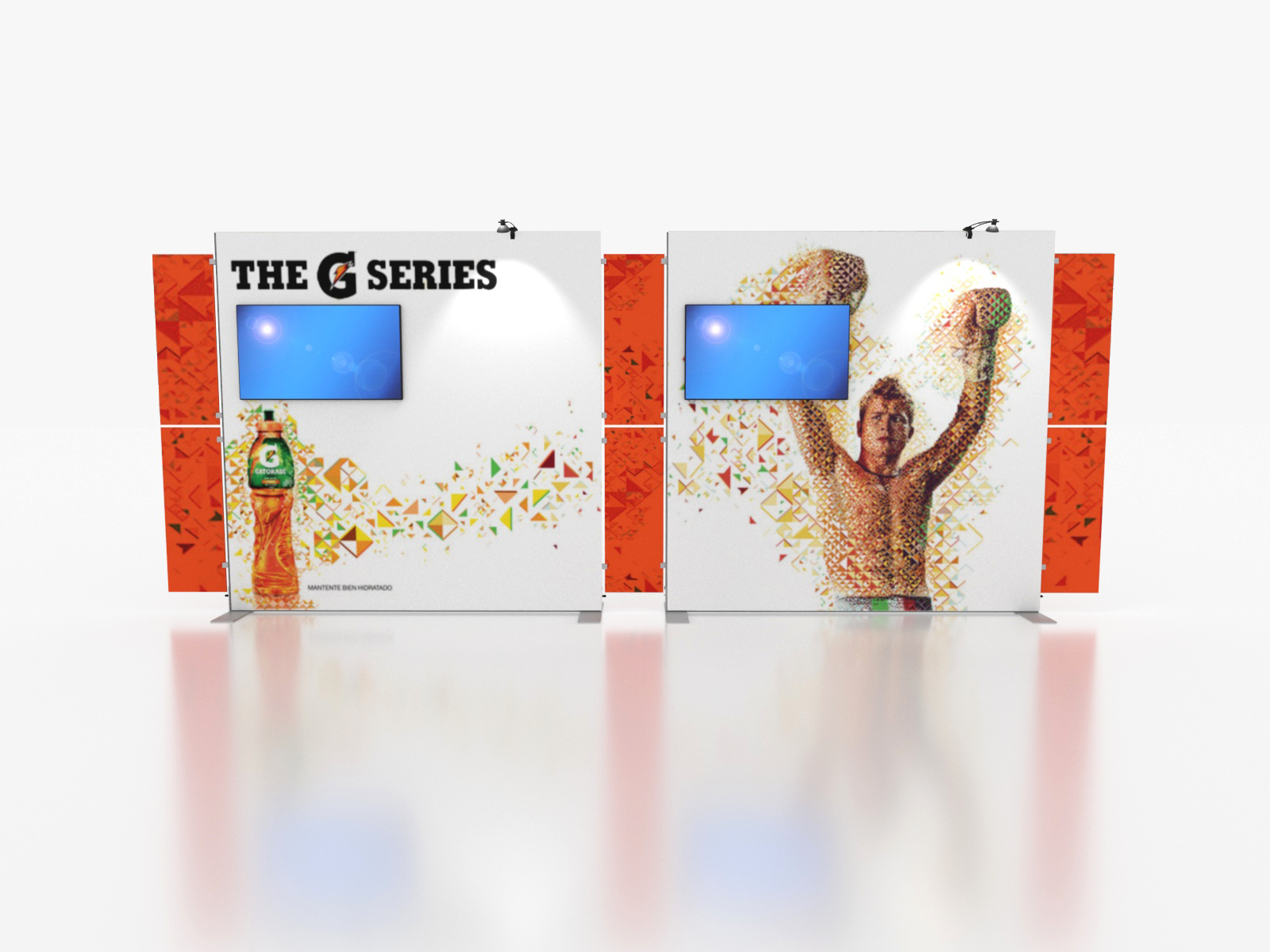 Download Exhibit Design Search Vk 2311 Sunrise 20 Ft Portable Displays Helios Exhibition Group PSD Mockup Templates